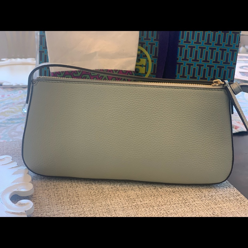 Tory Burch McGraw Wedge in Pine Frost - Picture 3 of 8